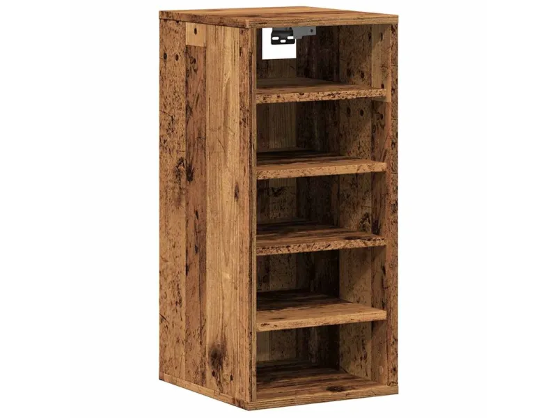 Armoire à chaussures vieux bois 32x35x70 cm bois d'ingénierie