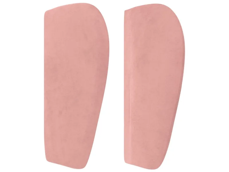 Tête de lit avec oreilles Rose 183x23x78/88 cm Velours