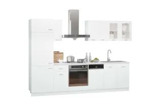 Ensemble de meubles de cuisine 8 pcs Blanc Aggloméré 2