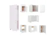 Ensemble de meubles de cuisine 8 pcs Blanc Aggloméré