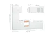 Ensemble de meubles de cuisine 8 pcs Blanc Aggloméré
