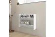 Armoire à chaussures murale Blanc 80x18x60 cm Aggloméré