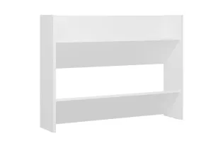 Armoire à chaussures murale Blanc 80x18x60 cm Aggloméré 2