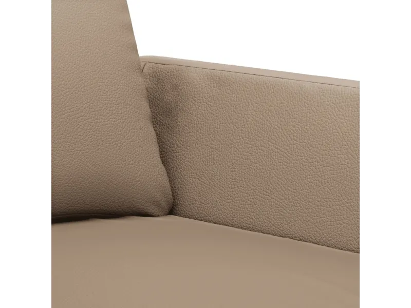 Ensemble de canapés 2 pcs avec coussins Cappuccino Similicuir