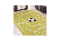 Tapis moderne (133x190 cm) design Football coloris vert