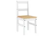 Chaises à manger lot de 2 Panama blanc bois massif de pin