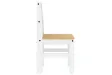 Chaises à manger lot de 2 Panama blanc bois massif de pin