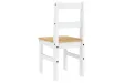 Chaises à manger lot de 2 Panama blanc bois massif de pin