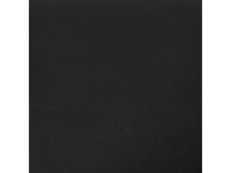 Fauteuil avec repose-pied Noir 60 cm Similicuir