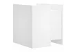 Table de chevet blanc 45x50x50 cm bois d’ingénierie