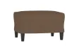 Canapé à 3 places avec repose-pieds Marron 180 cm Tissu