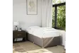 Cadre de lit sans matelas taupe 90x190 cm tissu