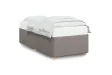 Cadre de lit sans matelas taupe 90x190 cm tissu