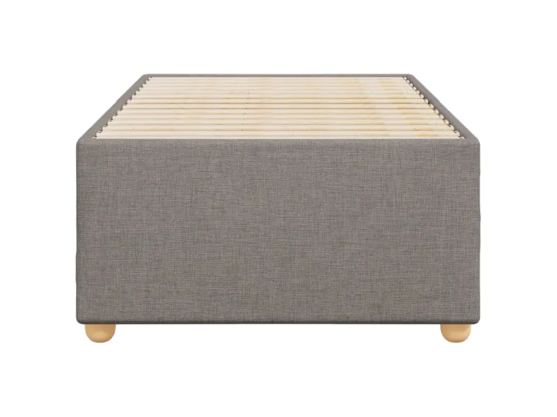 Cadre de lit sans matelas taupe 90x190 cm tissu