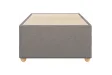 Cadre de lit sans matelas taupe 90x190 cm tissu