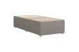 Cadre de lit sans matelas taupe 90x190 cm tissu