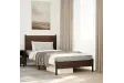 Cadre de lit en métal sans matelas chêne marron 100x190 cm