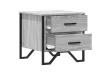 Tables de chevet 2 pcs sonoma gris 40x41x40cm bois d'ingénierie