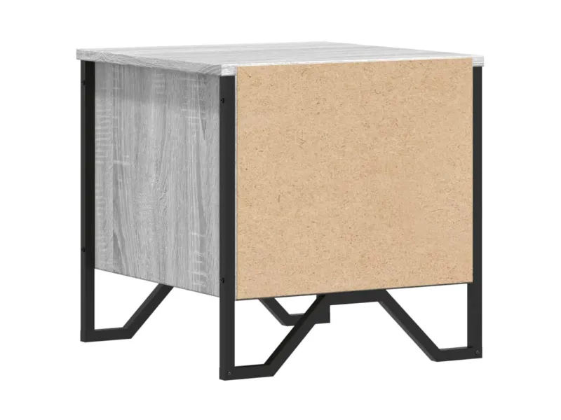 Tables de chevet 2 pcs sonoma gris 40x41x40cm bois d'ingénierie