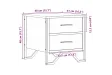 Tables de chevet 2 pcs sonoma gris 40x41x40cm bois d'ingénierie