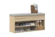 Banc à chaussures chêne sonoma 102x30,5x45 cm bois d'ingénierie