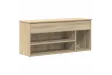 Banc à chaussures chêne sonoma 102x30,5x45 cm bois d'ingénierie