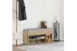 Banc à chaussures chêne sonoma 102x30,5x45 cm bois d'ingénierie