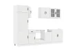 Ensemble d'armoires cuisine 8pcs Kalmar blanc bois d'ingénierie