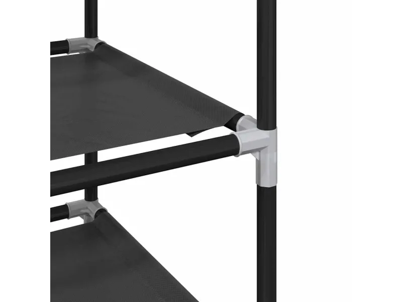 Étagère à chaussures 10 niveaux 44x28x180 cm tissu non-tissé