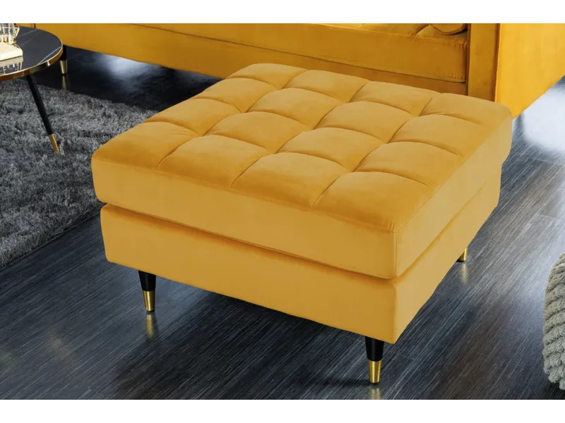 Tabouret baroque de couleur vert en velours pas cher