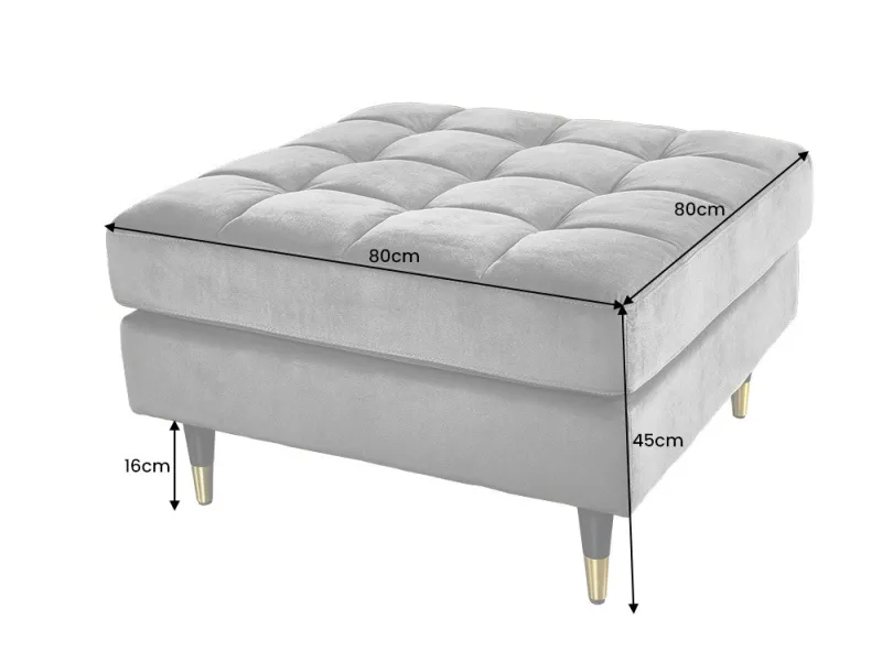 Tabouret baroque de couleur vert en velours pas cher