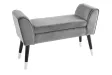 Banc SCARLETT 90 cm – Élégance et modernité en velours gris