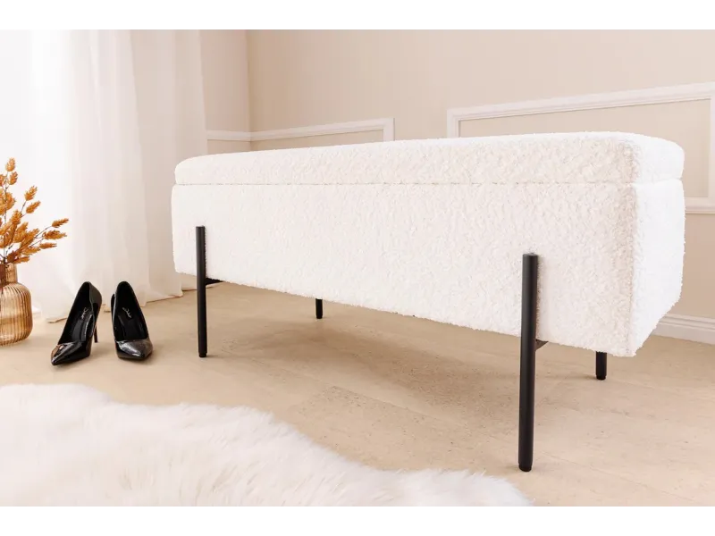 Banc design de 160cm en bois acacia coloris naturel et anthracite B...