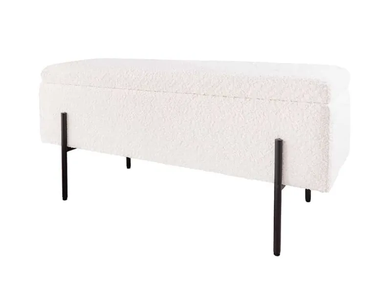 Banc design de 160cm en bois acacia coloris naturel et anthracite B...