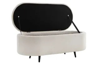 Banc design de 160cm en bois acacia coloris naturel et anthracite B... 2