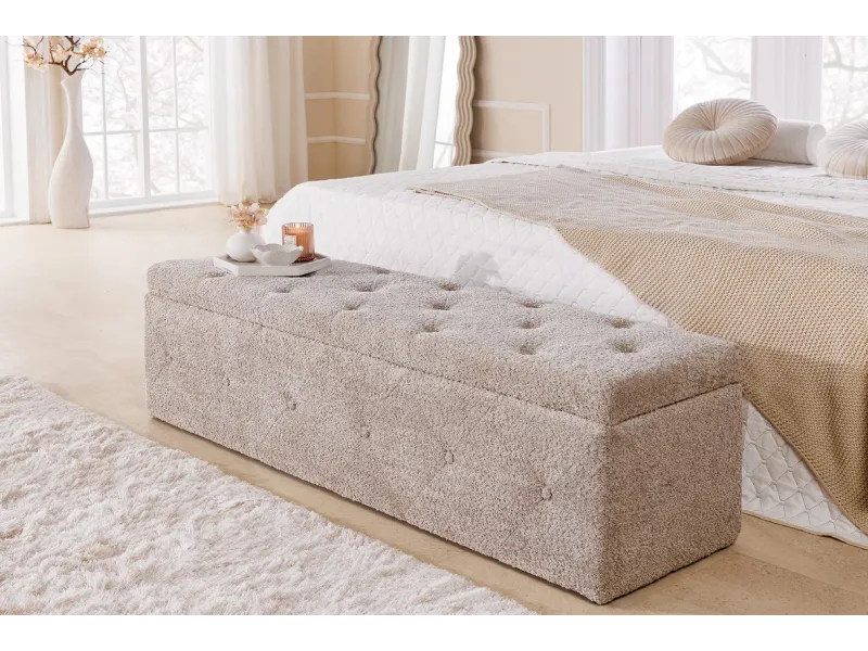 Banc design de 160cm en bois acacia coloris naturel et anthracite B...