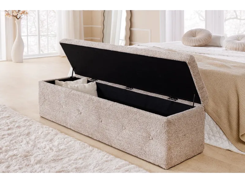 Banc design de 160cm en bois acacia coloris naturel et anthracite B...