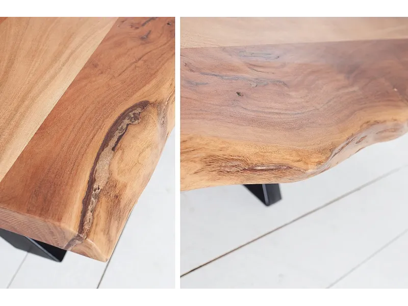 Buffet Haut style minimal en bois acacia 140cm pas cher