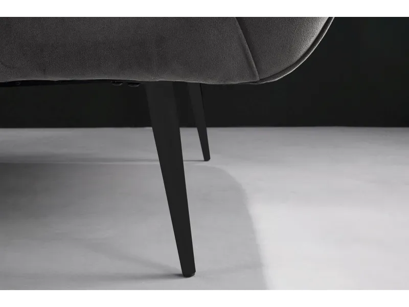 Canapé vert émeraude style rétro 225cm pas cher