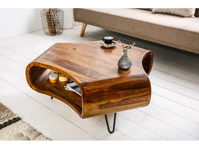 Table Basse en Bois 105cm Mango pas cher