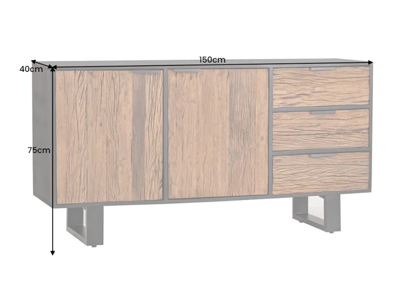 Buffet, Bahut et enfilade pas cher en bois massif | LIVRAISON GRAT...