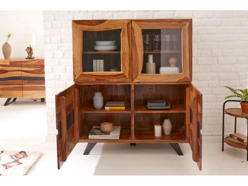 Table à manger design 180 cm coloris naturel pas cher