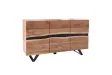 Buffet Haut style minimal en bois acacia 140cm pas cher