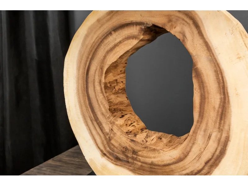 Lampe de Table 63cm en Bois Massif "Organic Artwork"