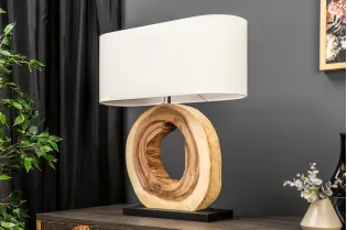 Lampe de Table 63cm en Bois Massif "Organic Artwork" 2