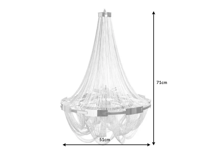 Lampe suspendue nacrée 64cm avec anneaux Suspensions |adeniahome.com