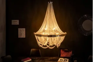 Lampe suspendue nacrée 64cm avec anneaux Suspensions |adeniahome.com 2