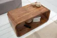 Table basse design rétro de 100cm coloris naturel en bois massif av...