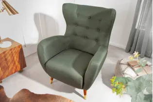 Fauteuil à bascule design scandinave coloris bleu claire Fauteuil |... 2