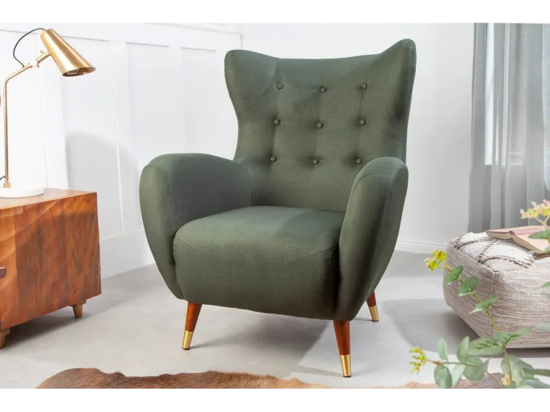 Fauteuil à bascule design scandinave coloris bleu claire Fauteuil |...